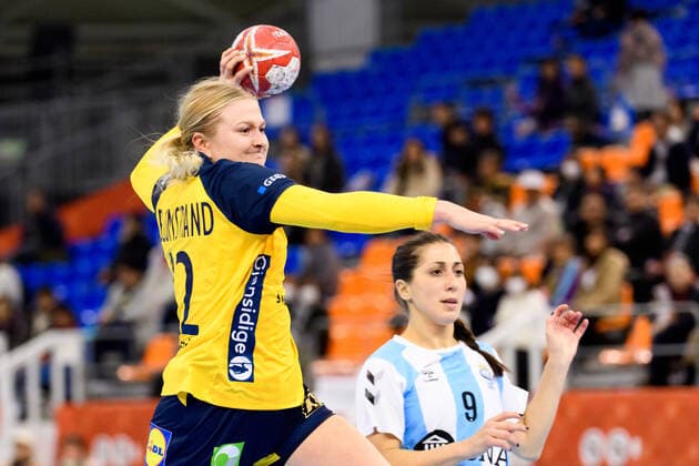 191205 Hanna Blomstrand of Sweden during the Women s World Handball Championship match between Sweden and Argentina on December 5, 2019 in Kumamoto. Photo: Ludvig Thunman BILDBYRAN kod LT 35694 bbeng dam women handball handboll world handball championship 2019 sverige sweden argentina Copyright: LUDVIGxTHUNMAN BB191205LT035