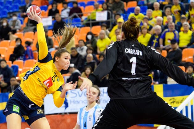 191205 Mikaela Mässing of Sweden during the Women s World Handball Championship match between Sweden and Argentina on December 5, 2019 in Kumamoto. Photo: Ludvig Thunman BILDBYRAN kod LT 35694 bbeng dam women handball handboll world handball championship 2019 sverige sweden argentina Copyright: LUDVIGxTHUNMAN BB191205LT042