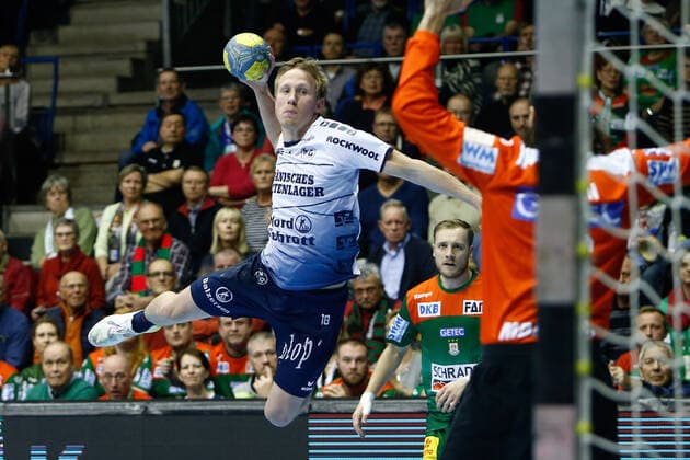 05.12.2019, xtgx, Handball Liqui Moly HBL, SC Magdeburg - SG Flensburg-Handewitt emspor, v.l. Magnus Jondal (Flensburg, 18) wirft Tor, Torschuetze, erzielt Tor, Treffer, scores the goal GETEC Arena