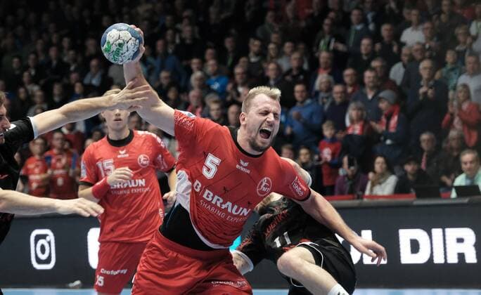 05.12.2019 xkhx Handball-Bundesliga Saison 2019 2020 MT Melsungen gegen Eulen Ludwigshafen Julius Kühn (5, MT Melsungen)