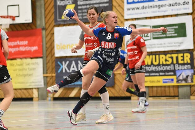 Aylin Bok (SG H2Ku Herrenberg Kuties 8) TG Nuertingen, Handball, Ligaspiel, 06.12.2019, Foto:TBaur Eibner TG Nuertingen vs. SG H2ku Herrenberg Kuties Nuertingen Copyright: xBaur xEibner-Pressefotox EP_Toba