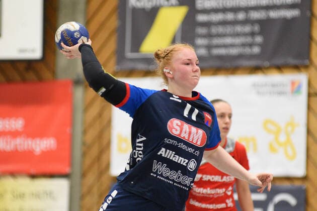 Kerstin Foth (SG H2Ku Herrenberg Kuties 11) TG Nuertingen, Handball, Ligaspiel, 06.12.2019, Foto:TBaur Eibner TG Nuertingen vs. SG H2ku Herrenberg Kuties Nuertingen Copyright: xBaur xEibner-Pressefotox EP_Toba