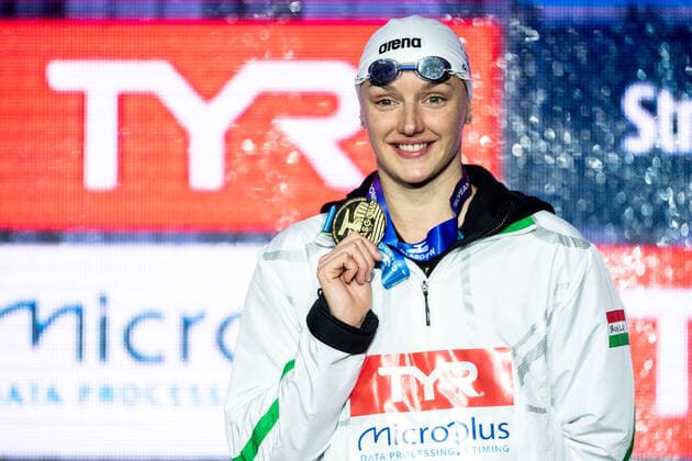 HOSSZU Katinka Hungary HUN Gold Medal 200 butterfly women Final Glasgow 06 12 2019 XX LEN European Short Course Swimming Championships 2019 Tollcross International Swimming Centre Photo Giorgio Scala Deepbluemedia Insidefoto GiorgioxScala