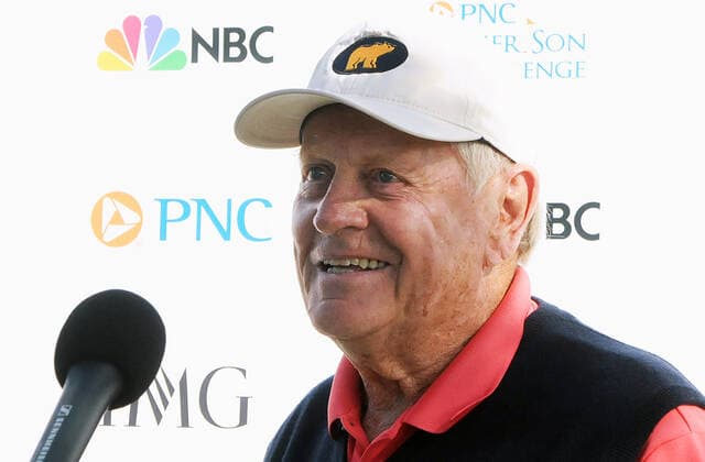 December 6, 2019, Orlando, Florida, United States: Legendary golfer Jack Nicklaus speaks to media during the 22nd annual PNC Father Son Challenge at the The Ritz-Carlton Golf Club in Orlando. PNC Father Son Challenge Golf Tournament in Orlando, US - 06 Dec 2019 - ZUMAs197 20191206_zaa_s197_260 Copyright: xPaulxHennessyx