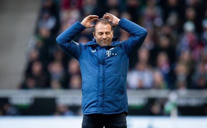 Bilder des Jahres 2019, Sport 12 Dezember Sport Themen der Woche KW49 Sport Bilder des Tages Mönchengladbach, 07.12.2019 Trainer Hansi Flick (FCB) Borussia Mönchengladbach - Bayern München *** Mönchengladbach, 07 12 2019 Trainer Hansi Flick FCB Borussia Mönchengladbach Bayern München