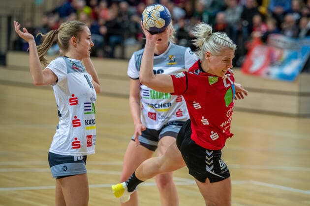 Sophie Lütke (SV Union Halle) SV Union Halle-Neustadt (Wildcats) vs. VfL Waiblingen Handball 2.Bundesliga - Saison 2019 2020 Copyright: xVIADATAx xHolgerxJohnx Halle Saale Sachsen-Anhalt Deutschland