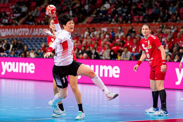 Handball, Frauen: WM 2019, Hauptrunde, Gruppe 1, 6. Spieltag , Serbien - Korea Eun Hee Ryu (Korea) Kumamoto Aqua Dome Kumamoto Japan