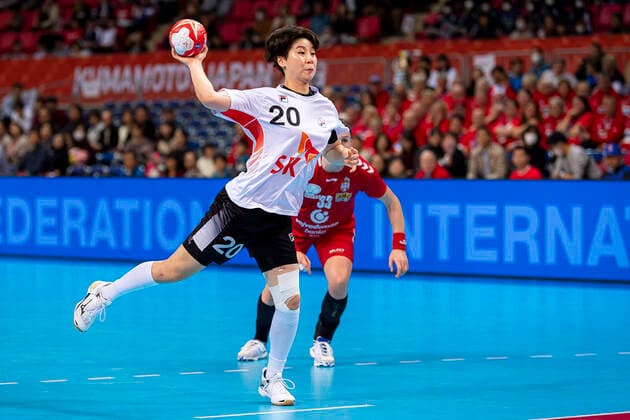 Handball, Frauen: WM 2019, Hauptrunde, Gruppe 1, 6. Spieltag , Serbien - Korea Han Na Gwon (Korea) Kumamoto Aqua Dome Kumamoto Japan