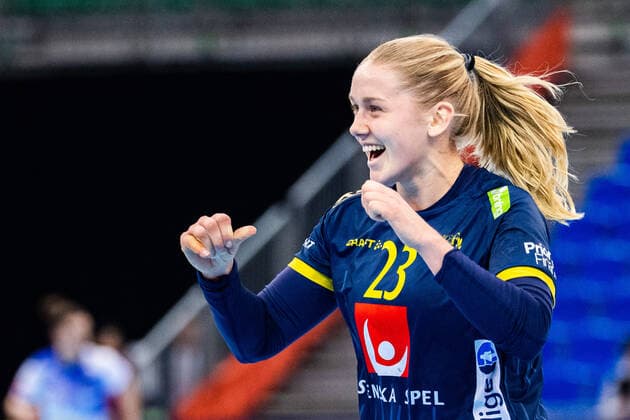 191208 Emma Lindqvist of Sweden celebrates during the Women s World Handball Championship match between Spain and Sweden on December 8, 2019 in Kumamoto. Photo: Ludvig Thunman BILDBYRAN kod LT 35696 bbeng dam women handball handboll world handball championship 2019 sverige sweden spanien spain jubel Copyright: LUDVIGxTHUNMAN BB191208LT040
