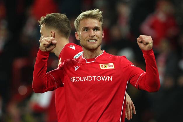 Bilder des Jahres 2019, Sport 12 Dezember Sport Themen der Woche KW49 Sebastian Andersson 2:0 Freude Emotion jubelnd Jubel nach 2:0 Fußball Fussball DFL Bundesliga Herren Saison 2019 2020 08.12.2019 1.FC Union Berlin FCU vs. 1.FC Köln DFL regulations prohibit any use of photographs as image sequences and or quasi-video. *** Sebastian Andersson 2 0 joy emotion cheering cheering jubilation after 2 0 sport football football DFL Bundesliga men season 2019 2020 08 12 2019 1 FC Union Berlin FCU vs 1 FC Cologne DFL regulations prohibit any use of photographs as image sequences and or quasi video