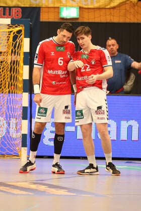 Handball 2.Handball Bundesliga 2019 2020 - Handball Sportverein Hamburg vs. TV Emsdetten Blazenko Lackovic (Handball Sportverein Hamburg),Philipp Bauer (Handball Sportverein Hamburg), Sporthalle Hamburg Hamburg