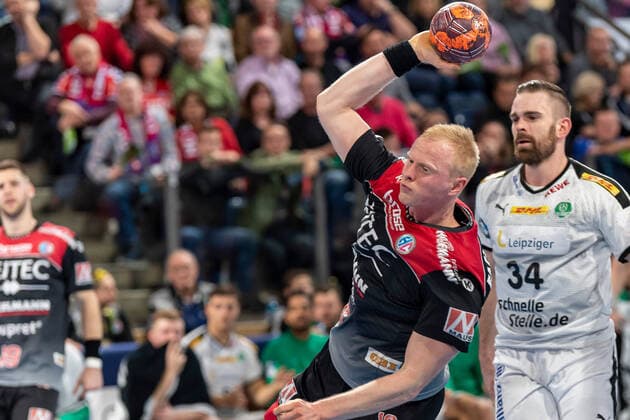 Firnhaber, Sebastian Kreislaeufer (HC ERLANGEN) GER, HC Erlangen vs SC DHfK Leipzig am 08.12.2019 in Nuernberg (Arena Nuernberger Versicherung), Deutschland, Eibner-Pressefoto, bfischu, - Handball, 1. Bundesliga Maenner, GER, HC Erlangen vs SC DHfK Leipzig, 08.12.2019, Handball, 1. Liga Maenner, Nuernberg Copyright: xSchumacher xEibner-Pressefotox EP_bsr