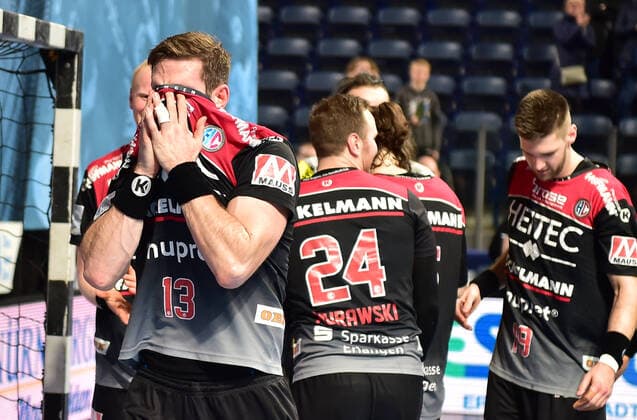 08.12.2019 - Handball - 1. Bundesliga LIQUI MOLY HBL - Saison 2019 2020 - 16.Spieltag: HC Erlangen Metropolregion Nürnberg HCE - SC DHfK Leipzig - OGo - Michael Haaß Haass (13, HC Erlangen HCE ) Jubel Freude