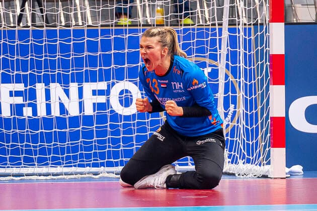 Handball, Frauen: WM 2019, Hauptrunde, Gruppe 1, 6. Spieltag , Niederlande - Deutschland Tess Wester (Niederlande) Jubel Freude Emotion Kumamoto Aqua Dome Kumamoto Japan