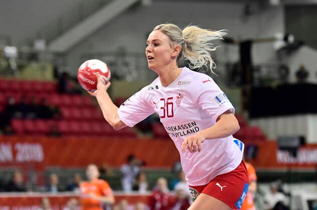 Freja Cohrt. Danmark moeder Holland, i mellemrunden i Gruppe 1, under Kvindernes Haandbold VM i Aqua Dome Kumamoto i Japan, mandag den 9. december 2019. , Kumamoto Denmark Copyright: BoxAmstrupx cop222 spdk20191209-102411-L