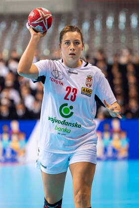 Handball, Frauen: WM 2019, Hauptrunde, Gruppe 1, 7. Spieltag , Deutschland - Serbien Marija Obradovic (Serbien) Kumamoto Aqua Dome Kumamoto Japan