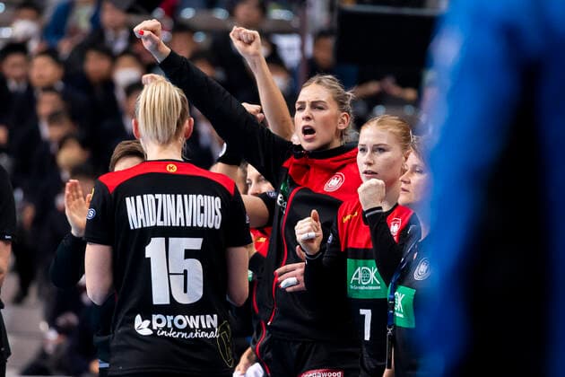 Handball, Frauen: WM 2019, Hauptrunde, Gruppe 1, 7. Spieltag , Deutschland - Serbien Luisa Schulze (Deutschland Bietigheim) Jubel Freude Emotion Kumamoto Aqua Dome Kumamoto Japan