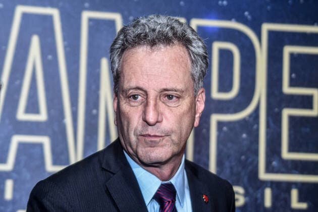 Prêmio Brasileirão 2019 RIO DE JANEIRO, RJ - 09.12.2019: PRÊMIO BRASILEIRÃO 2019 - Flamengo& 39;s Prent,ent, Rodolfo Landim, during the 2019 Brazilian Championship award event (2019 Brasileirão Aw, held at Pit Pier Mauá Warehouse 2, located in the city of Rio de Janeiro, RJ, on Monday night (09). (Photo: Nayra Halm Fotoarena) x1844714x  NayraxHalm