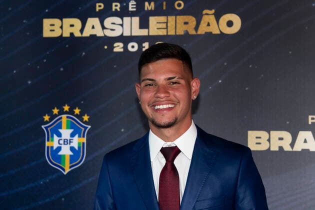 Prêmio Brasileirão 2019 RIO DE JANEIRO, RJ - 09.12.2019: PRÊMIO BRASILEIRÃO 2019 - Bruno Guimarães during the 2019 Brasileirão Award held at Armazem 2 at Pier Mauá, the city& 39;s regioegion, on Monday night (9), in Rio de Janeiro, RJ. (Photo: Celso Pupo Fotoarena) x1844732x  CelsoxPupo