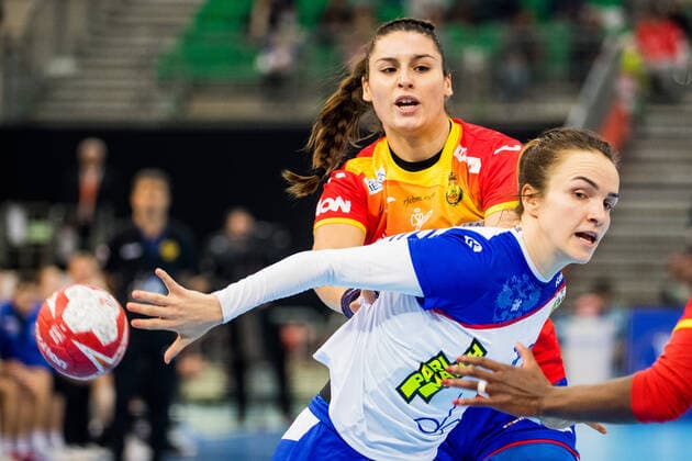 191211 Anna Vyakhireva of Russia during the Women s World Handball Championship match between Spain and Russia on December 11, 2019 in Kumamoto. Photo: Ludvig Thunman BILDBYRAN kod LT 35699 bbeng dam women handball handboll world handball championship 2019 ryssland russia spain spanien Copyright: LUDVIGxTHUNMAN BB191211LT018