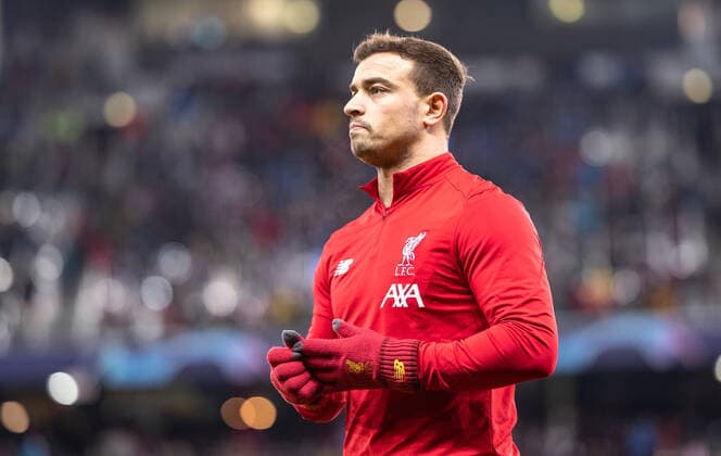 10.12.2019, Red Bull Arena, Salzburg, AUT, UEFA CL, FC Red Bull Salzburg vs FC Liverpool, Gruppe E, im Bild Xherdan Shaqiri (Liverpool FC) during the UEFA Champions League group E match between FC Red Bull Salzburg and FC Liverpool at the Red Bull Arena in Salzburg, Austria on 2019 12 10. Salzburg