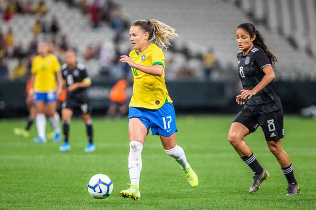 Brasil x México SÃO PAULO, SP - 12.12.2019: BRASIL X MÉXICO - Andressinha, during the match. The Brazilian women& 39;s soccea team welcomes the Mexican team in a friendly match on the nigh Thursday, December 12. The match took placelace at the Corinthians Arena in Sao Paulo. (Photo: Van Campos Fotoarena) x1846809x  VanxCampos