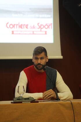 Italy: Presentation calendar 2020 football team Presentation of the official 2020 calendar of the football team of NAPOLI SSCN.In photo Fernando Llorente,forward (FW) of SSC NAPOLI Napoli Campania Napoli Italy SalvatorexEsposito PacificxPress