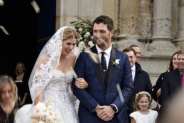 Wedding of golfer Jon Rahm and Kelley Cahill at the Basilica of Our Lady of Begona in Bilbao, Friday December 13, 2019 Cordon Press