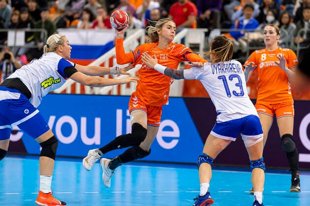 Handball, Frauen: WM 2019, Halbfinale, Russland - Niederlande Estavana Polman (Niederlande) Kumamoto Park Dome Kumamoto Japan