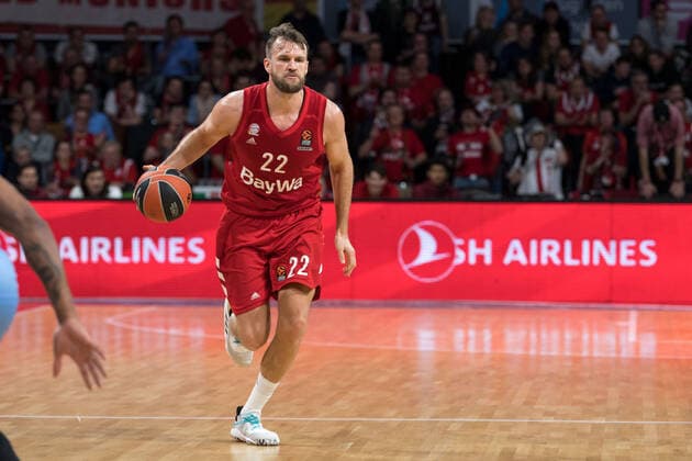 Basketball, Euroleague, FC Bayern München - Zenit St. Petersburg Im Bild Danilo BARTHEL (FC Bayern München, 22). München Audi Dome Bayern Deutschland Copyright: Passion2Press.dex xMarkusxFischex