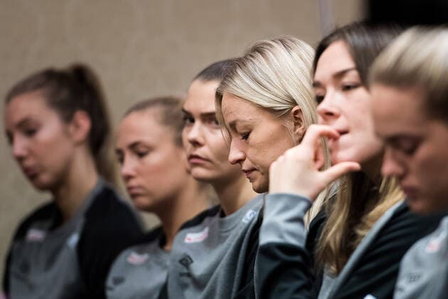 Handball, Damen WM, Nationalteam Norwegen Pressetermin 191214 Stine Bredal Oftedal during a press meeting with the Norwegian team at the Women s World Handball Championship on December 14, 2019 in Kumamoto. Photo: Daniel Stiller Bildbyran kod DS 59430 bbeng dam women handball handboll world handball championship 2019 handball norway norge vm Copyright: DANIELxSTILLER BB191214DS007