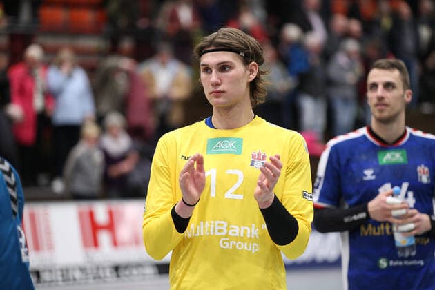 Marcel Kokoszka (Handball Verein Hamburg 12) GER, Handball, 2. Bundesliga, TuS N-Luebbecke gegen Handball Sport Verein Hamburg, 14.12..2019 Luebbecke Copyright: xStrohdiekx Eibner-Pressefotox EP_jsk
