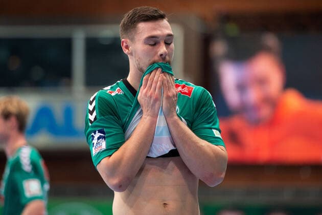 Minden, Deutschland 15.12.2019: 1. Handball-Bundesliga - 2019 2020 - GWD Minden vs. HC Erlangen Max Staar (Minden) Minden Nordrhein-Westfalen Deutschland Kampa Halle