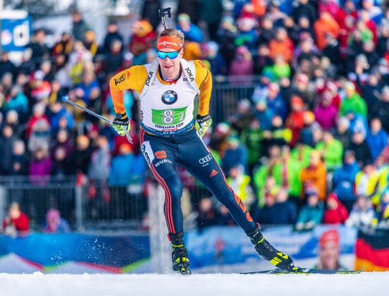 15.12.2019, Biathlonarena, Hochfilzen, AUT, IBU Weltcup Biathlon, Staffel, Herren, im Bild Johannes Kuehn (GER) Johannes Kuehn of Germany during men s relay of BMW IBU Biathlon World Cup at the Biathlonarena in Hochfilzen, Austria on 2019 12 15. Hochfilzen *** 15 12 2019, Biathlon Arena, Hochfilzen, AUT, IBU World Cup Biathlon, Relay, Men, in picture Johannes Kuehn GER Johannes Kuehn of Germany during men s relay of BMW IBU Biathlon World Cup at the Biathlon Arena in Hochfilzen, Austria on 2019 12 15 Hochfilzen  EP_ade  