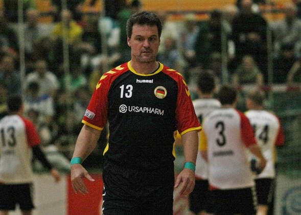 15.12.2019, xmohx, Handball URSAPHARM-Allstar-Spiel, All-Star-Team Deutschland (DHB) - Saarland Handball Allstars (Saar) emspor, v.l. Markus Baur (DHB) (DFL DFB REGULATIONS PROHIBIT ANY USE OF PHOTOGRAPHS as IMAGE SEQUENCES and or QUASI-VIDEO) Homburg-Erbach