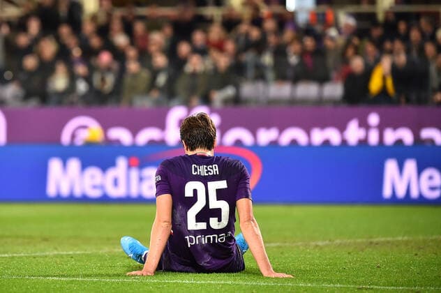 Photo Massimo Paolone LaPresse December 15, 2019 Florence, Italy soccer Fiorentina vs Inter - Italian Football Championship League A TIM 2019 2020 - "Artemio Franchi" stadium. In the pic: Federico Chiesa (ACF Fiorentina) with head down  Copyright: xMassimoxPaolone LaPressex