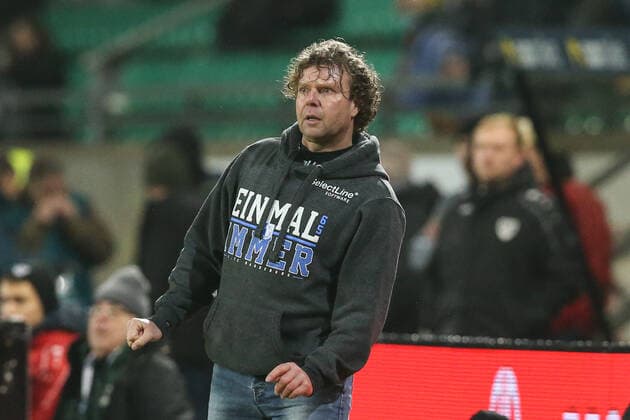 Trainer Stefan Krämer (1. FC Magdeburg) - 3. Liga Fußball Saison 2019-2020 Punktspiel Preussen Münster vs. 1. FC Magdeburg Preussenstadion in Münster - Fußball,Deutschland,13.12.2019