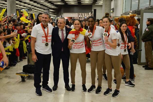 During the arrival of the Spanish Handball team, after obtaining a silver medal in the World Cup, Madrid December 16, 2019 Cordon Press