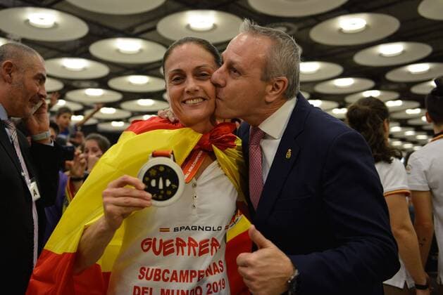During the arrival of the Spanish Handball team, after obtaining a silver medal in the World Cup, Madrid December 16, 2019 Cordon Press