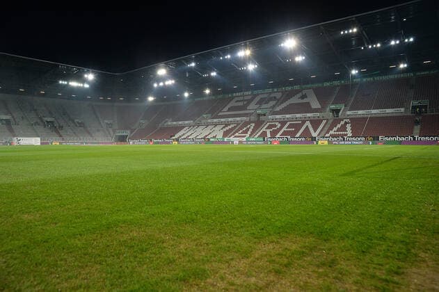 17.12.2019, xemx, Fussball 1.Bundesliga, FC Augsburg - Fortuna Duesseldorf emspor, v.l. WWK Arena Stadion (DFL DFB REGULATIONS PROHIBIT ANY USE OF PHOTOGRAPHS as IMAGE SEQUENCES and or QUASI-VIDEO) Augsburg