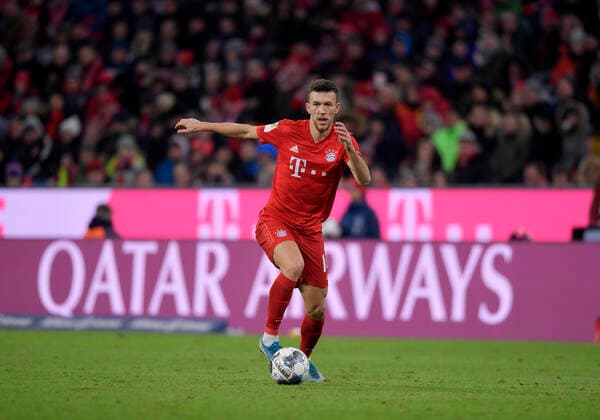 14.12.2019, Fussball 1. Bundesliga 2019 2020, 15.Spieltag, FC Bayern München - SV Werder Bremen, in der Allianz-Arena München. Ivan Perisic (FC Bayern München) am Ball.
