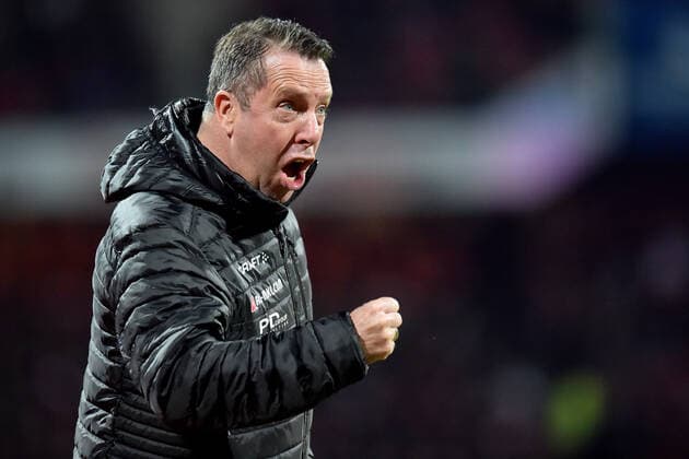 Sport Bilder des Tages Fußball - 2. Bundesliga - 18. Spieltag 1. FC Nürnberg - Dynamo Dresden am 15.12.2019 im Max-Morlock-Stadion in Nürnberg Trainer Markus Kauczinski (Dresden) unzufrieden, enttäuscht, enttaeuscht, niedergeschlagen.