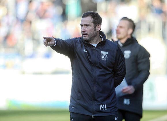 Interimstrainer Markus Lang (Grossasp) . SG Sonnenhof Großaspach-MSV Duisburg . Großaspach, GER, 21.12.2019 , Fussball 3. Liga 2019 2020.