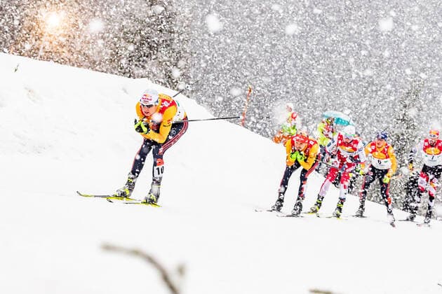 Bilder des Jahres 2019, Sport 12 Dezember Sport Themen der Woche KW51 Sport Bilder des Tages 21.12.2019, Nordische Arena, Ramsau, AUT, FIS Weltcup Nordische Kombination, Langlauf, im Bild Vinzenz Geiger (GER) Vinzenz Geiger of Germany during Cross Country Competition of FIS Nordic Combined World Cup at the Nordische Arena in Ramsau, Austria on 2019 12 21. Ramsau *** 21 12 2019, Nordic Arena, Ramsau, AUT, FIS Nordic Combined World Cup, cross-country skiing, in picture Vinzenz Geiger GER Vinzenz Geiger of Germany during Cross Country Competition of FIS Nordic Combined World Cup at the Nordic Arena in Ramsau, Austria on 2019 12 21 Ramsau  EP_ang  