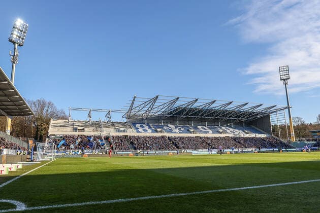 Fußball, Stadiongeschichte SV Darmstadt 98 21.12.2019 Fussball 2.Bundesliga, SV Darmstadt 98-Hamburger SV emspor, despor v.l., Gegengerade, Gegentribuene (DFL DFB REGULATIONS PROHIBIT ANY USE OF PHOTOGRAPHS as IMAGE SEQUENCES and or QUASI-VIDEO) Copyright: JoaquimxFerreira