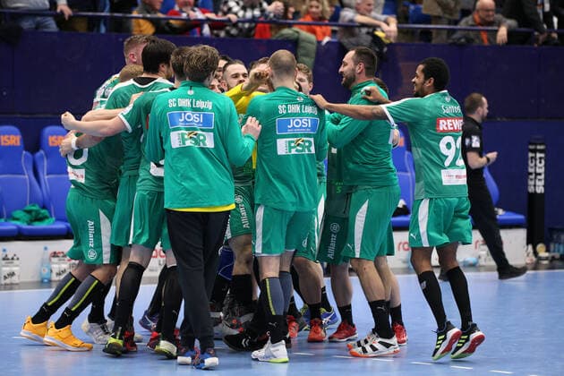 Siegesjubel bei SC DHfK Leipzig GER, Handball, 1. Bundesliga, TBV Lemgo Lippe gegen SC DHfK Leipzig, 21.12.2019 Lemgo Copyright: xStrohdiekx Eibner-Pressefotox EP_jsk