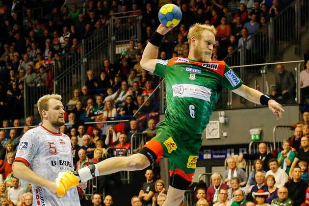 22.12.2019, xgox, Handball Liqui Moly HBL, SC Magdeburg - MT Melsungen emspor, v.l. GETEC Arena