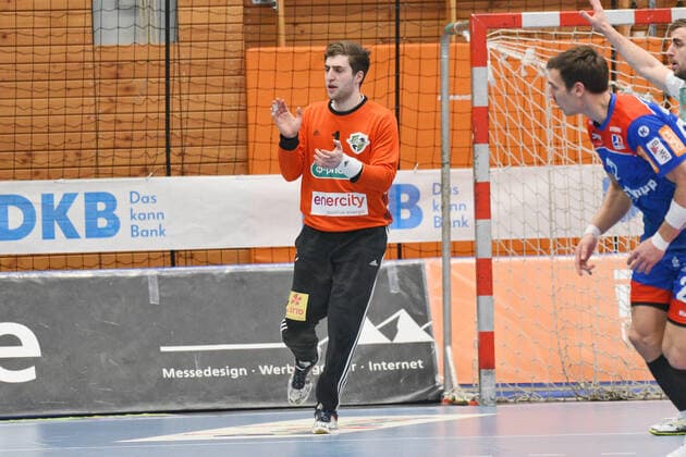 Domenico Ebner (TSV Hannover-Burgdorf 1) im Tor Handball, Maenner, DKB , LIQUI MOLY Handball Bundesliga, 22.12.2019, Foto:TBaur Eibner HBW Balingen-Weilstetten vs. TSV Hannover-Burgdorf Balingen Copyright: xBaur xEibner-Pressefotox EP_Toba