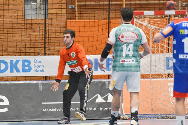 Domenico Ebner (TSV Hannover-Burgdorf 1) im Tor Handball, Maenner, DKB , LIQUI MOLY Handball Bundesliga, 22.12.2019, Foto:TBaur Eibner HBW Balingen-Weilstetten vs. TSV Hannover-Burgdorf Balingen Copyright: xBaur xEibner-Pressefotox EP_Toba