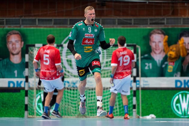Minden, Deutschland 22.12.2019: 1. Handball-Bundesliga - 2019 2020 - GWD Minden vs. Bergischer HC Christoffer Rambo (Minden) Minden Nordrhein-Westfalen Deutschland Kampa Halle